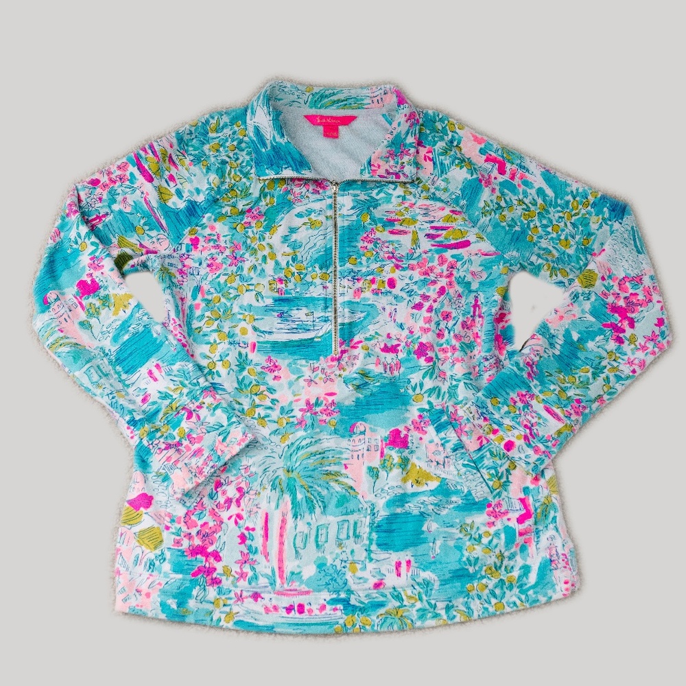 RARE Lilly Pulitzer Popover in Postcards from Positano size Small